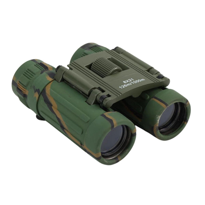 Jumelles pliables MIL-TEC Champ visuel 8x21 Sac en nylon de 126 m inclus Camo - GoMilitar