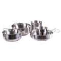 Ensemble de cuisine MIL-TEC en acier inoxydable 5 pièces ustensiles de cuisine camping ustensiles de plein air