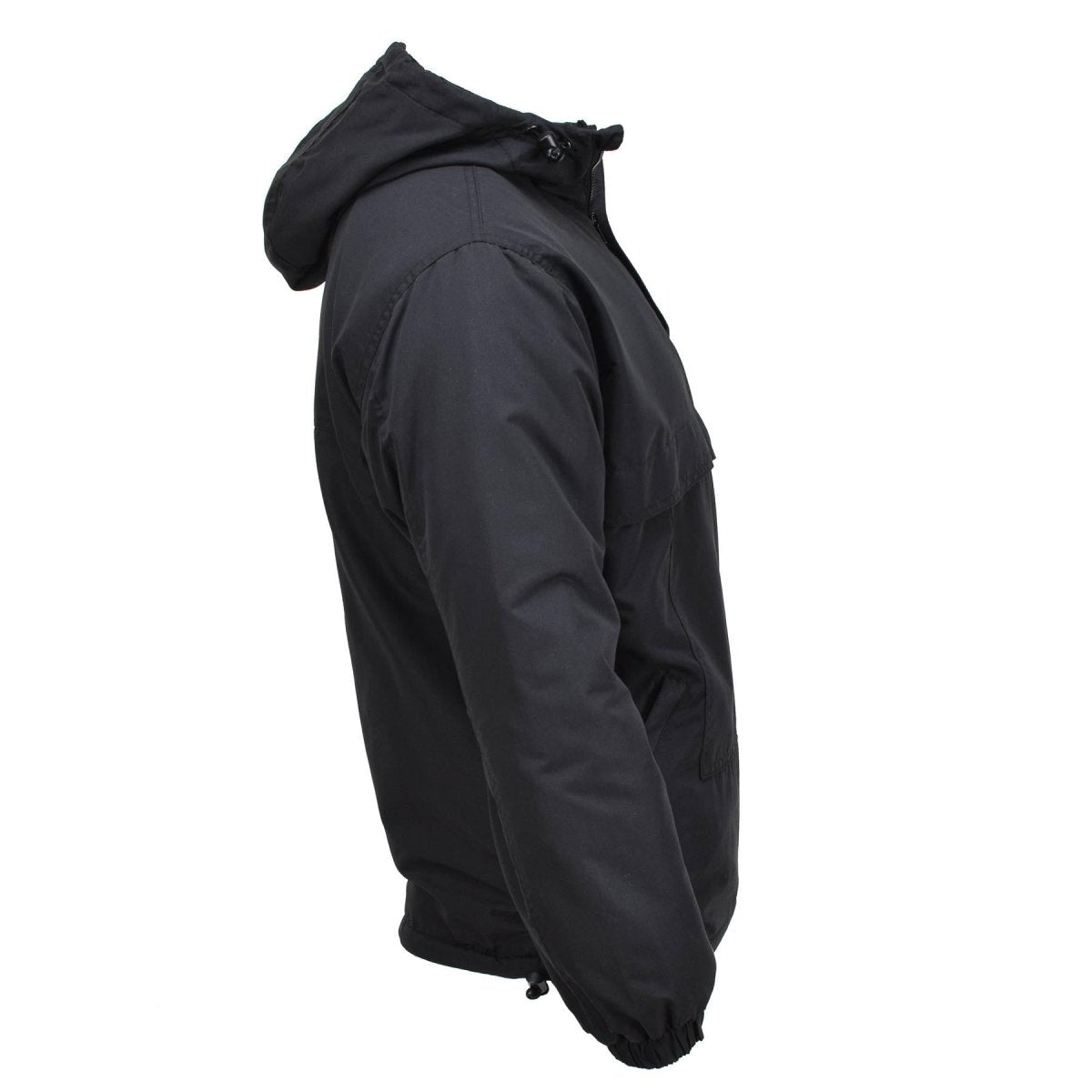 MIL-TEC German Military jacket combat windproof hooded fleece lined black NEW