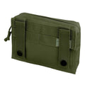 Pochette de ceinture utilitaire découpée au laser MIL-TEC, sac tactique en sangle de type Molle, petite taille, olive