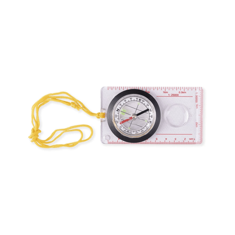 Mil-Tec Map Compass Transparent Base Plate Hiking Camping Navigation Tool