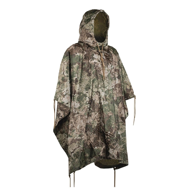 MIL - TEC Poncho camouflage PVC coated waterproof hooded ripstop lightweight tent - GoMilitar