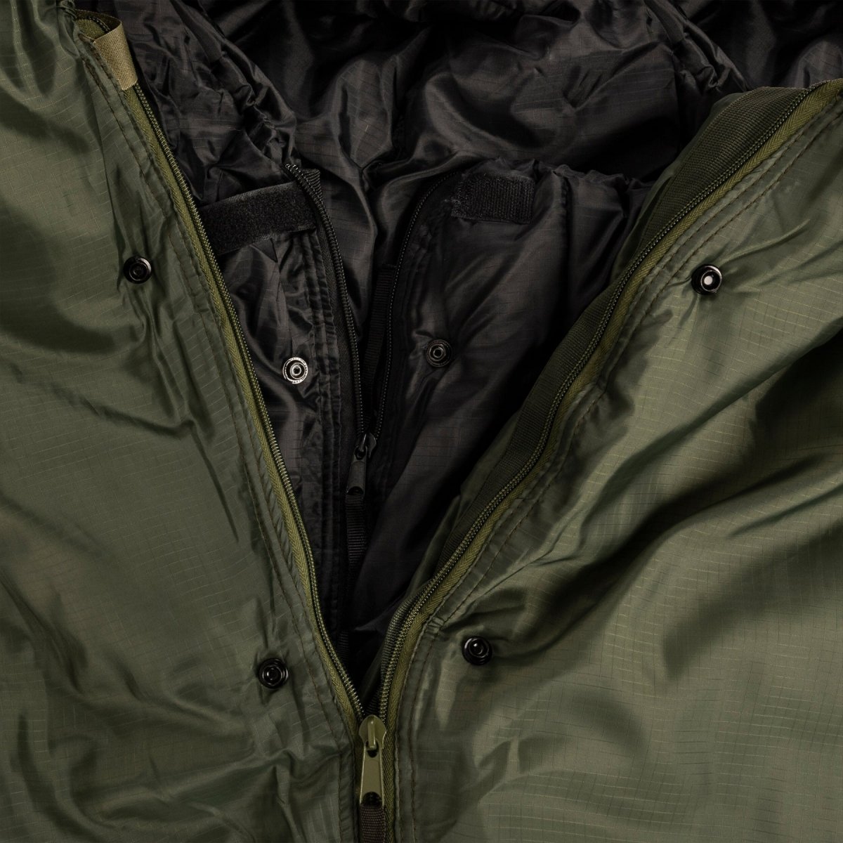 Sac de couchage mil-tec américain divisé intérieur à l'extérieur sac de couchage olive