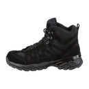 Black MIL-TEC SQUAD mid-calf suede boots with rugged round sole and lace-up design for outdoor and tactical use