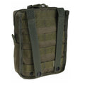 MIL-TEC tactical belt pouch molle attachment zipper closure utility bag olive