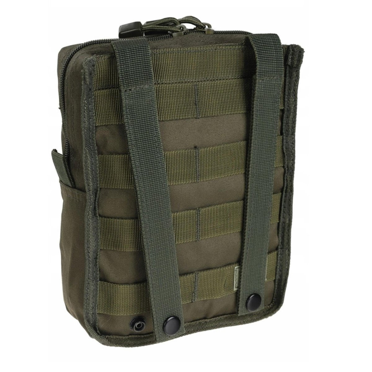 MIL-TEC tactical belt pouch molle attachment zipper closure utility bag olive