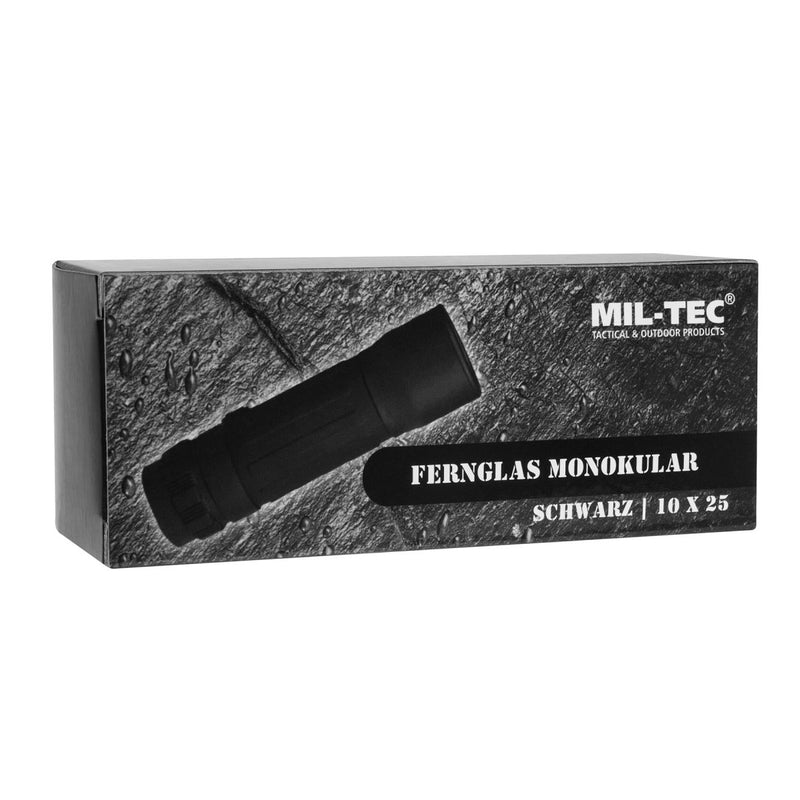 Lunette de visée militaire monoculaire tactique MIL-TEC 10x25 Surveillance extérieure Noir