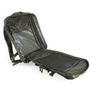 Open MIL-TEC U.S. Assault flecktarn 36L backpack showing multiple compartments and durable interior design