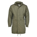Parka à capuche style militaire américain MIL-TEC M51 doublure amovible matelassée olive NEUF