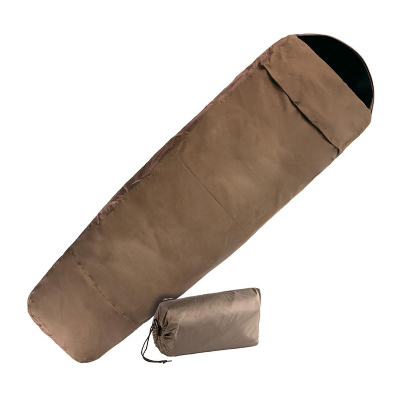 MIL-TEC Waterproof Breathable Sleeping Bag 3 Layer Laminate Cover Coyote