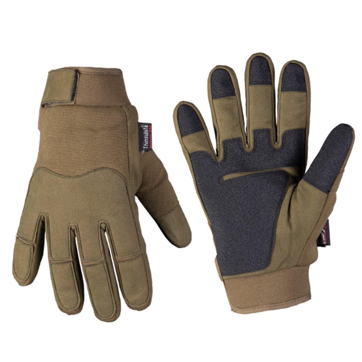 Mil-Tec Winter Tactical Gloves Thinsulate HiPora Water Resisant Cold Olive