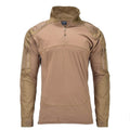 Chemises de combat de style militaire de marque Mil-Tech, couleur coyote foncé BDU