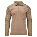 Chemises de combat de style militaire de marque Mil-Tech, couleur coyote foncé BDU