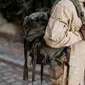 Sac à dos tactique militaire d'origine autrichienne avec couvercle supérieur amovible 25 l OD Green