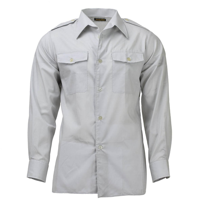 Original Austrian army classic shirts gray long sleeve lightweight uniform NEW - GoMilitar