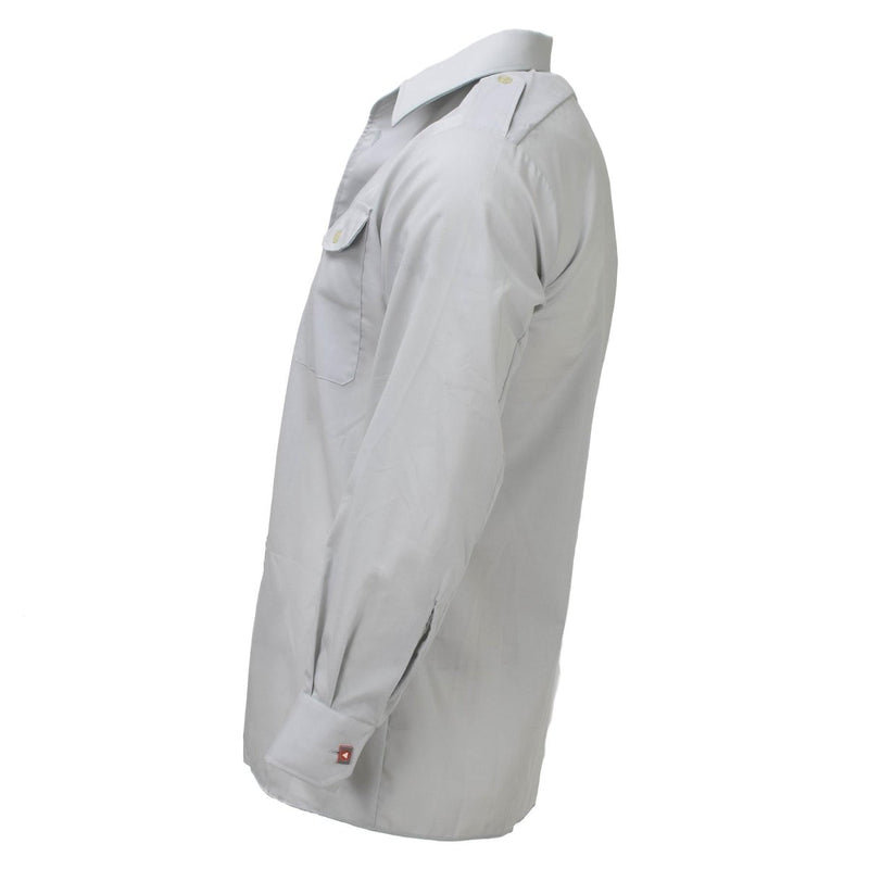 Original Austrian army classic shirts gray long sleeve lightweight uniform NEW - GoMilitar