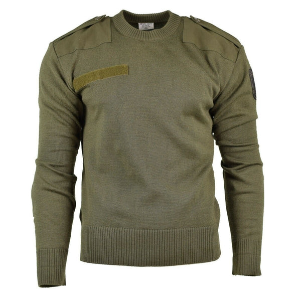 Pull original de l'armée autrichienne Pull commando Pull en laine Olive OD