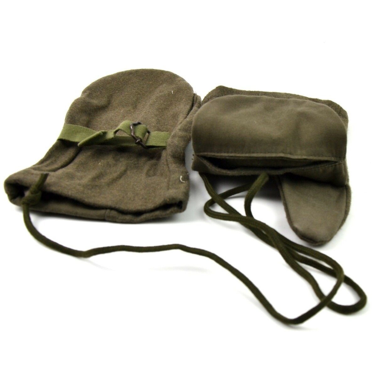 Mitaines d'hiver en laine de l'armée autrichienne originales, olive