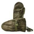 Mitaines d'hiver en laine de l'armée autrichienne originales, olive
