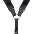 Bretelles Y-Strap originales de l'armée autrichienne en cuir véritable vintage surplus militaire