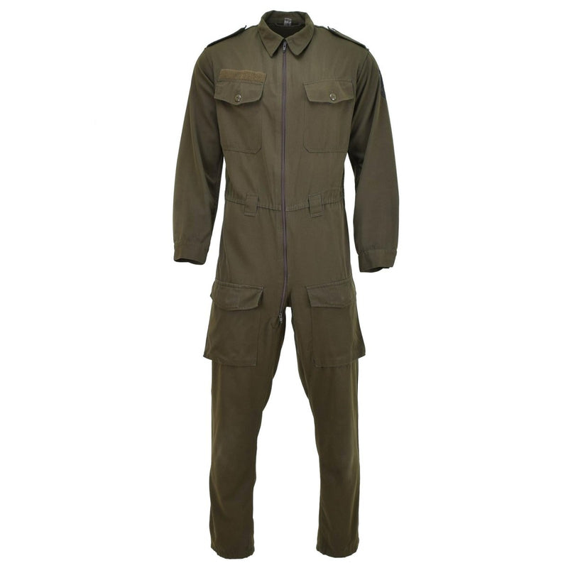Original Austrian BH Military coverall men works mechanic polycotton suit Olive - GoMilitar