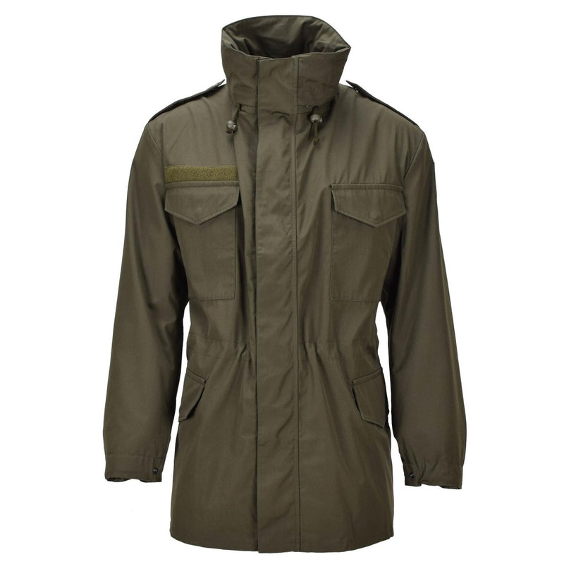 Veste de combat originale autrichienne militaire M65 avec membrane Sympatex imperméable Olive