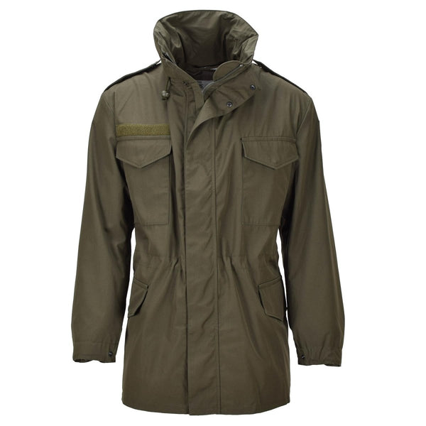 Veste de combat originale autrichienne militaire M65 avec membrane Sympatex imperméable Olive