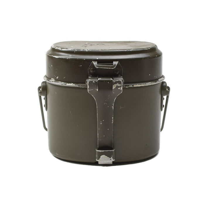 Original Austrian Military mess kit aluminum olive hiking camping cookware set - GoMilitar