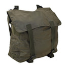 Original Austrian military tactical olive green PU field travel shoulder bag with buckle closure and adjustable straps