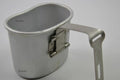 Gobelet de cantine original de l'armée belge, pot en aluminium de type bushcraft US M1910