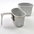 Gobelet de cantine original de l'armée belge, pot en aluminium de type bushcraft US M1910