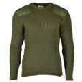 Original Belgian army Sweater Commando Jumper Green Olive Pullover Pure Wool
