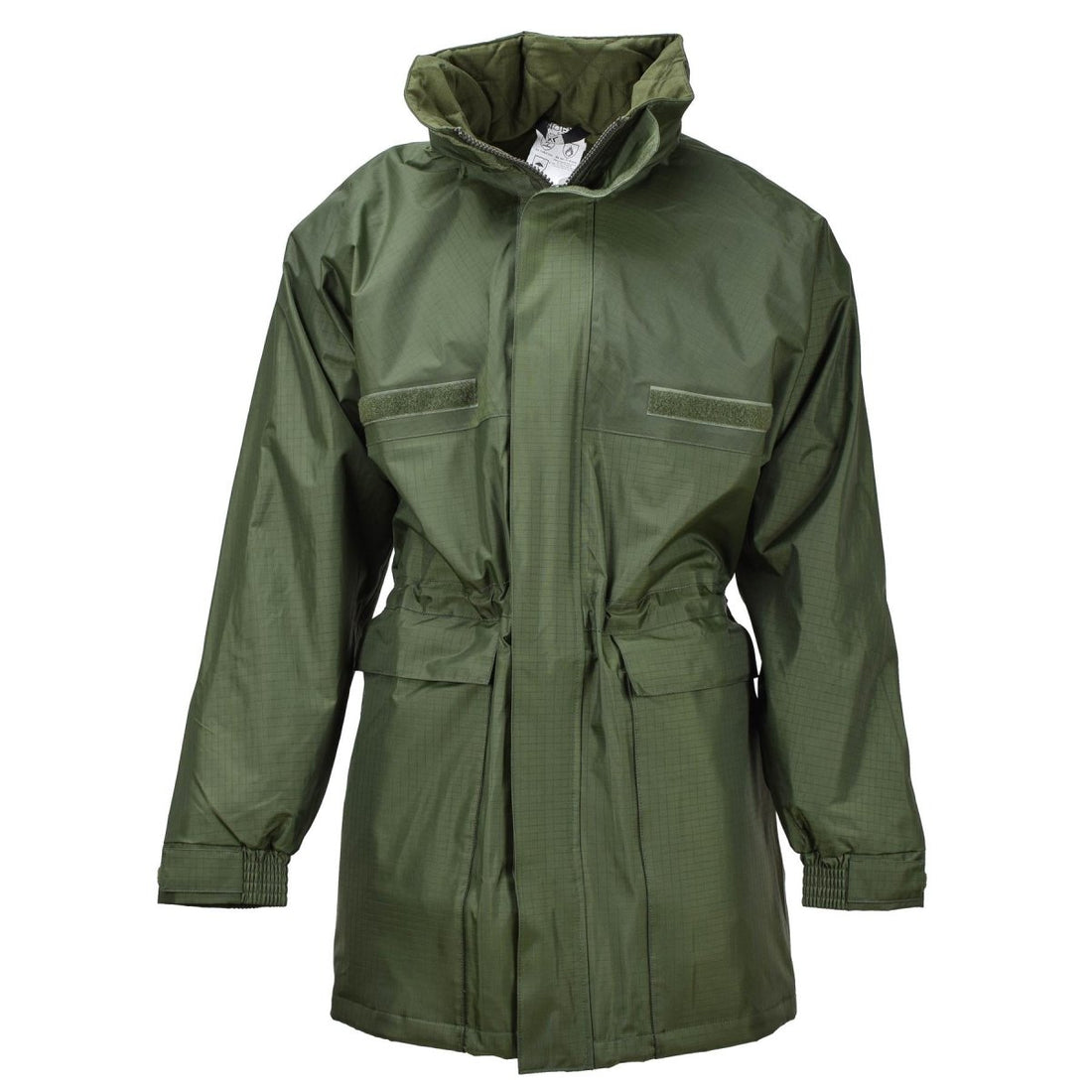 Original Belgian military rain long jacket with liner olive waterproof field NEW