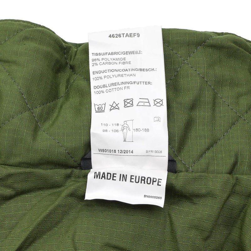 Original Belgian military rain long jacket with liner olive waterproof field NEW - GoMilitar