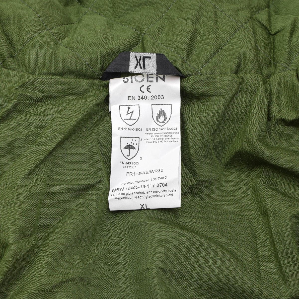Original Belgian military rain long jacket with liner olive waterproof field NEW