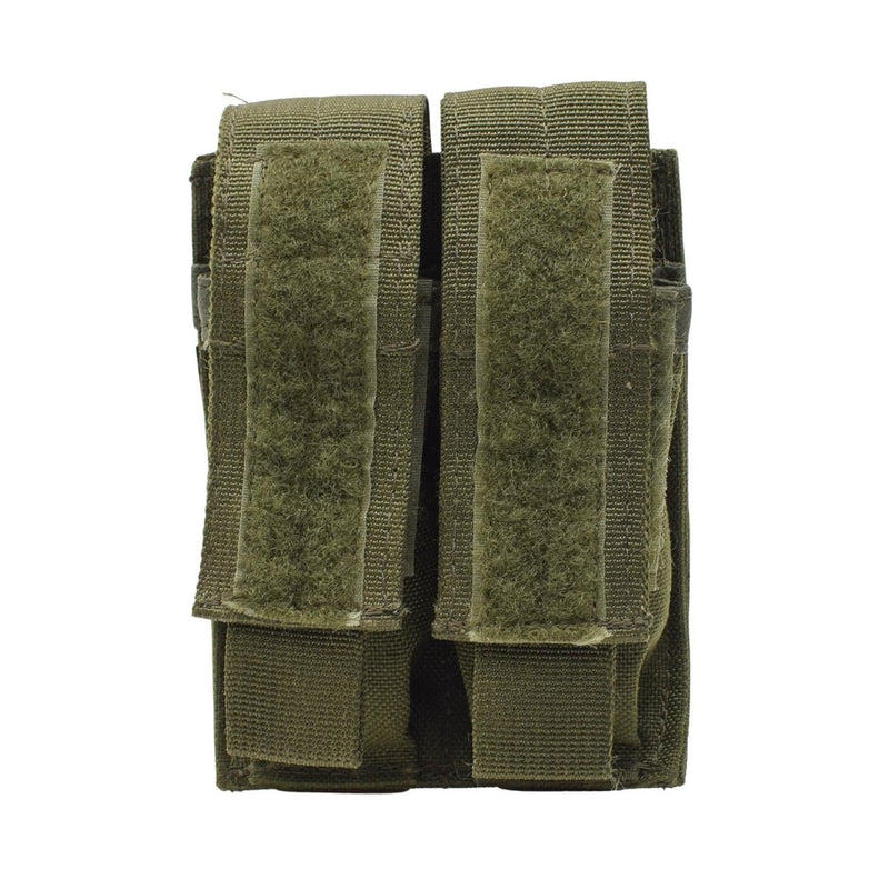 Original British Army double pistol magazine pouch mag bag military field Olive - GoMilitar
