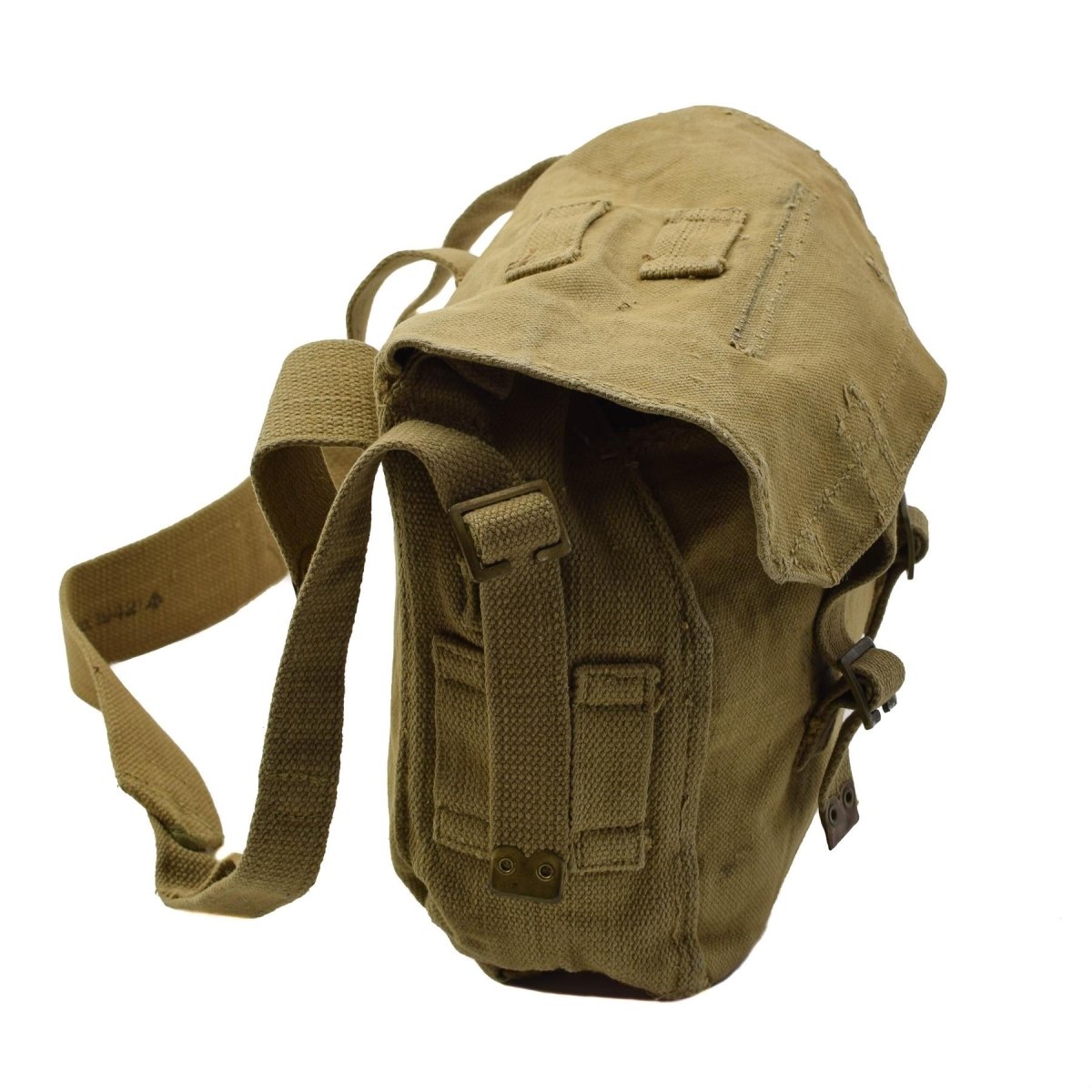 Original British Army M37 Sac à bandoulière en toile Field Haversack Pack Kaki