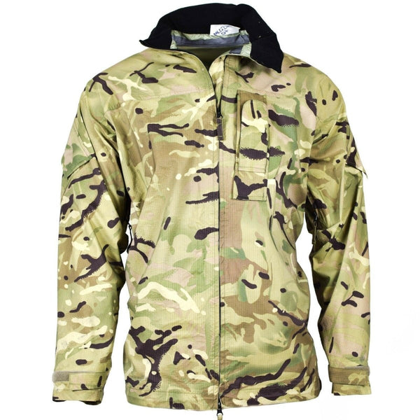 Veste de pluie camouflage MTP de combat militaire de l'armée britannique originale imperméable Goretex