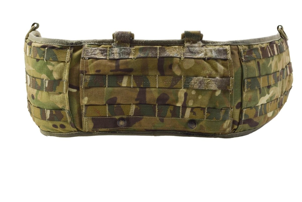 Ceinture de hanche rembourrée originale de l'armée britannique, bretelles à empiècement, surplus militaire, camouflage MTP