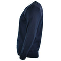 Pull de police de l'armée britannique original Commando Jumper Pull col V bleu