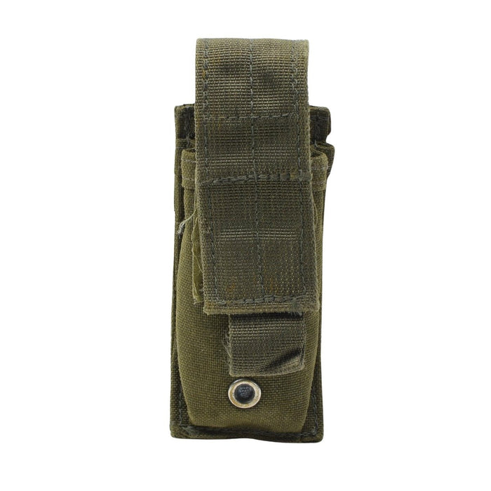 Étui tactique original pour chargeur de pistolet unique de l'armée britannique, champ Olive - GoMilitar