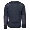Original British Ex-police service pullover Commando Jumper blue V-neck sweater