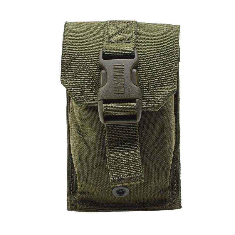 Pochette de boussole militaire britannique originale pour équipement tactique Molle, stroboscope, olive