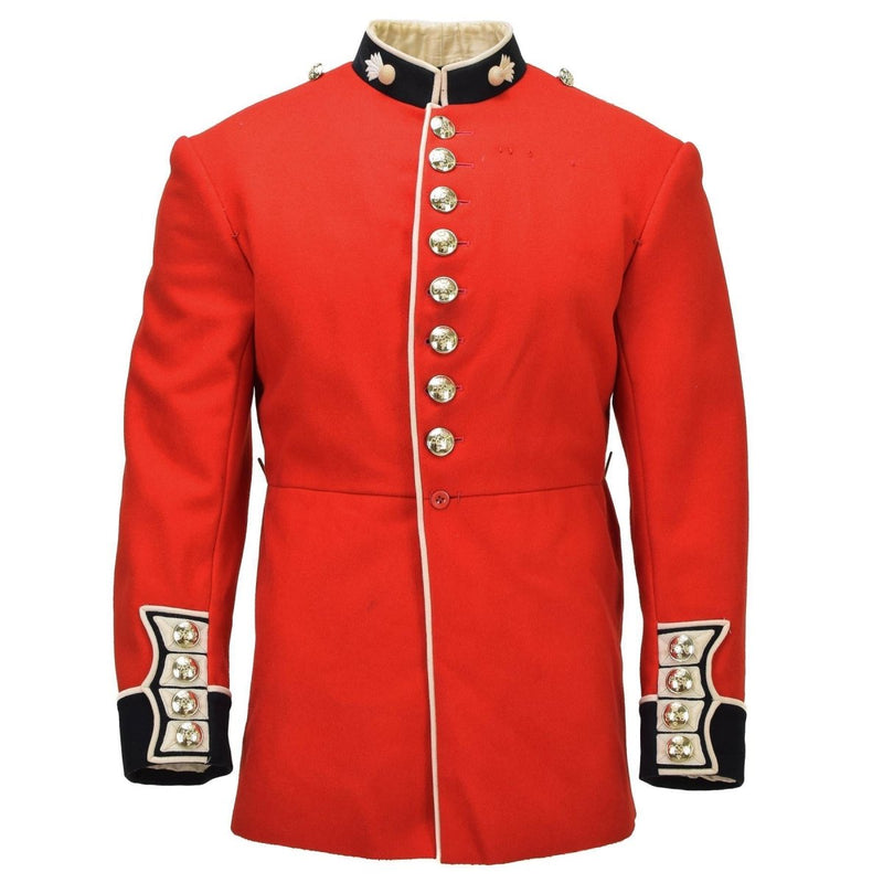 Original British Military Formal Jacket Golden Buttons Without Epaulettes Red