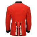 Veste formelle militaire britannique originale boutons dorés sans épaulettes rouge