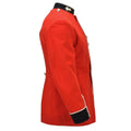 Veste formelle militaire britannique originale boutons dorés sans épaulettes rouge