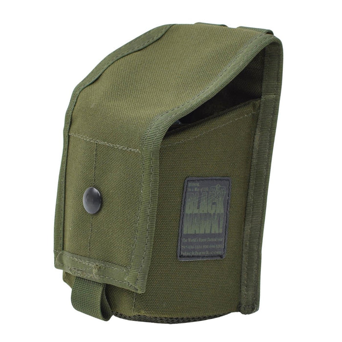Pochette double chargeur militaire britannique originale G36 olive M16 mag bag nylon - GoMilitar