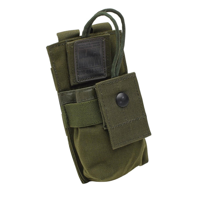 Pochette pour radio GPS militaire britannique d'origine, sac molle en nylon, étui Olive