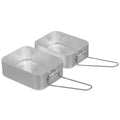 Original British Military Kitchen Mess Kit Aluminium Outdoor Cooking Set Gray