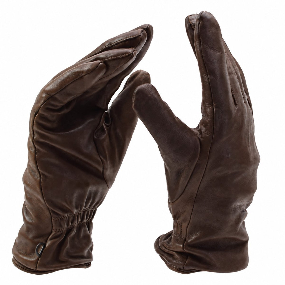 Gants en cuir militaires britanniques originaux MK II, doublure de Combat marron